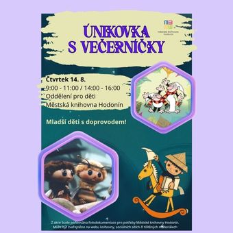 Úniková hra inspirovaná oblíbenými večerníčky. Čeká vás kouzelné dobrodružství plné hravých úkolů a známých postaviček. Pro menší děti s doprovodem.